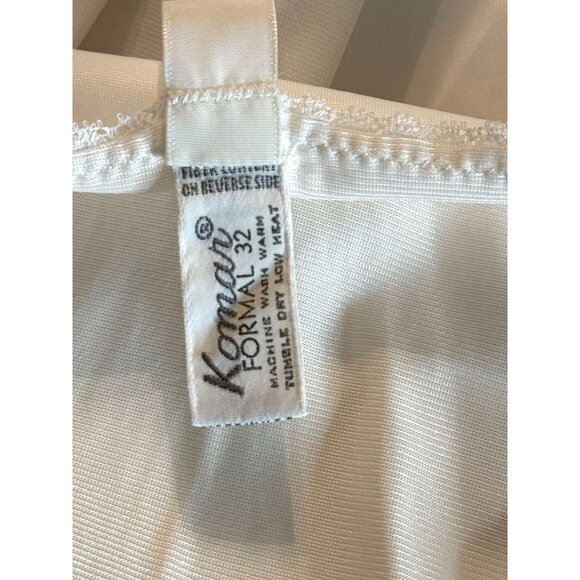 Vintage White Mid-Length Slip Dress With Adjustable Straps - Picture 10 of 11